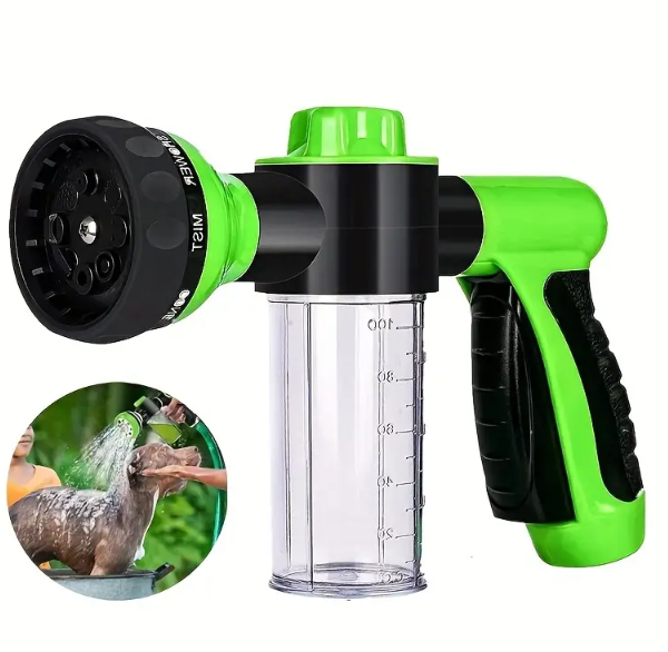8-in-1 Dog Shower Sprayer & Grooming Brush