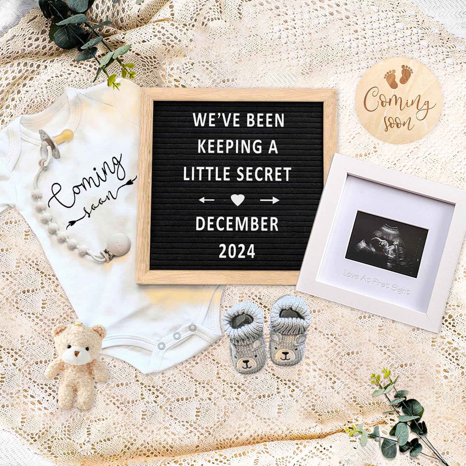 Pregnancy Announcement Gift Set – Felt Board & Keepsakes