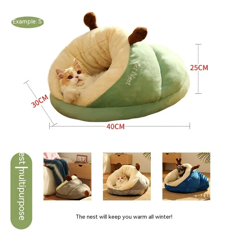 Cozy Winter Slipper Pet Nest
